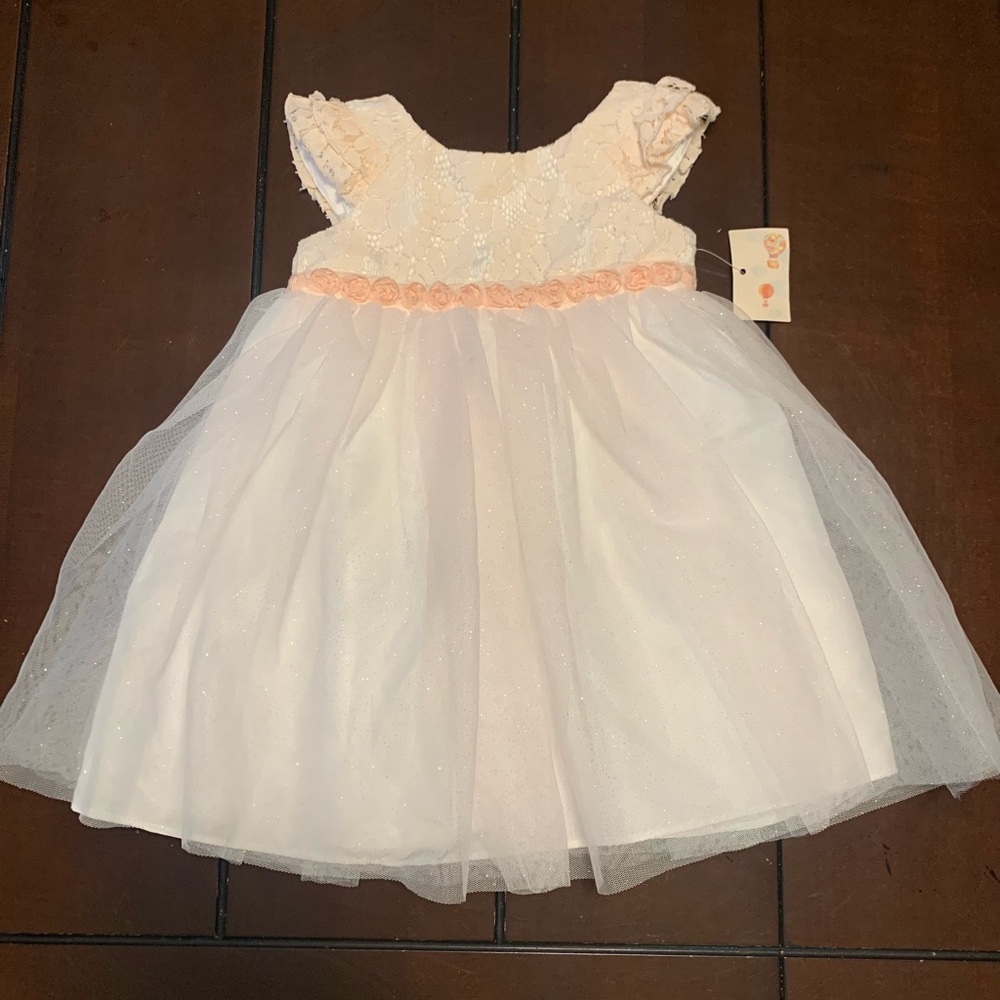 Baby’s brand new tulle dress.